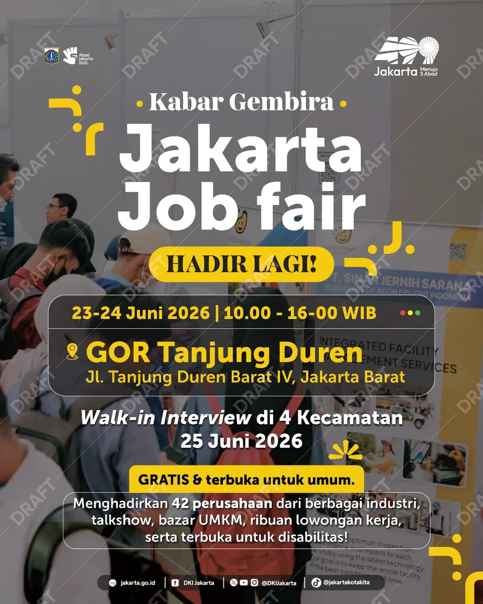 Job Fair Kabupaten Ciamis 2026 (Suku Dinas TKTE Wilayah Kabupaten Ciamis Barat) : 23-24 Juni 2026