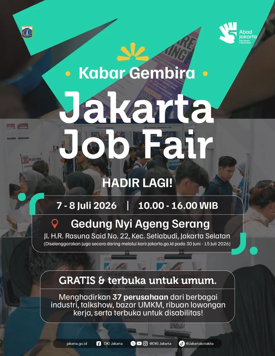 Job Fair Kabupaten Ciamis 2026 (Suku Dinas TKTE Wilayah Kabupaten Ciamis Barat) : 7-8 Juli 2026